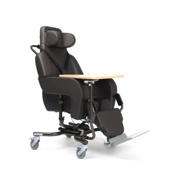 Altitude brown - 3Q view - Table Wózek specjalny pielęgnacyjny ALTITUDE