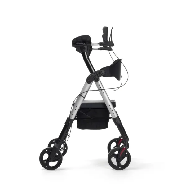 Goliat Artro - Silver - Side view GOLIAT ARTRO chodzik rehabilitacyjny czterokołowy z podpórkami przedramion