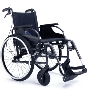 d200p b75 DSC_0061 Wózek inwalidzki aluminiowy D200 B75 z hamulcami dla osoby towarzyszącej