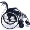 Wózek inwalidzki  aluminiowy D200 B75 z hamulcami dla osoby towarzyszącej
