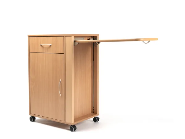 Szafka przyłóżkowa z wyciąganym blatem 385