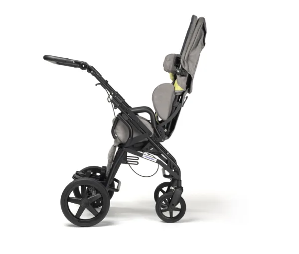 Gemini 2 - 40 - C13 Grey Green- Side view reversed Specjalny wózek rehabilitacyjny dla dzieci Gemini 2