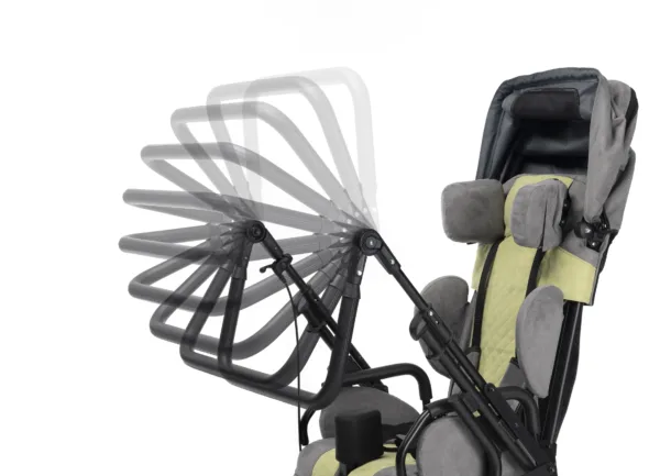 Gemini 2 - Detail pushbar all adjustments Specjalny wózek rehabilitacyjny dla dzieci Gemini 2